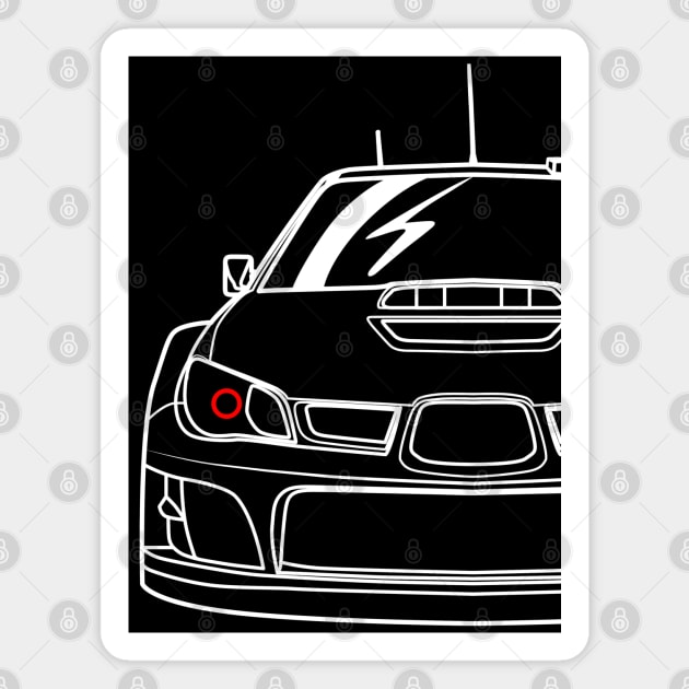 SUBIE Ralyy Car Magnet by HSDESIGNS